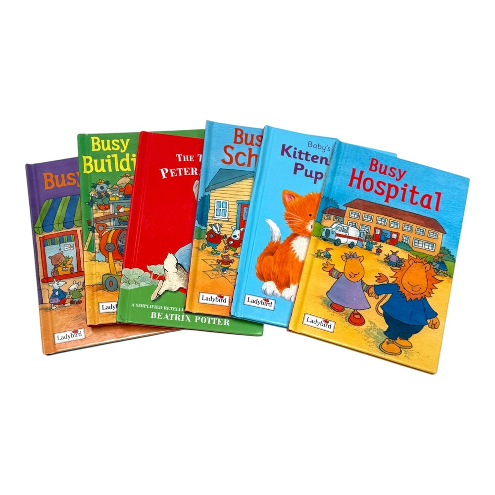 Ladybird Childrens Books Lot of 6 Multicolor HC Busy Series Peter Rabbit